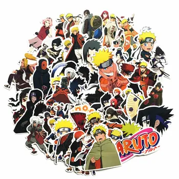 

Creative New Japan Anime 63 Pcs/Set Naruto Sasuke Cartoon For Snowboard Laptop Luggage Fridge Car- Styling Vinyl Decal Stickers