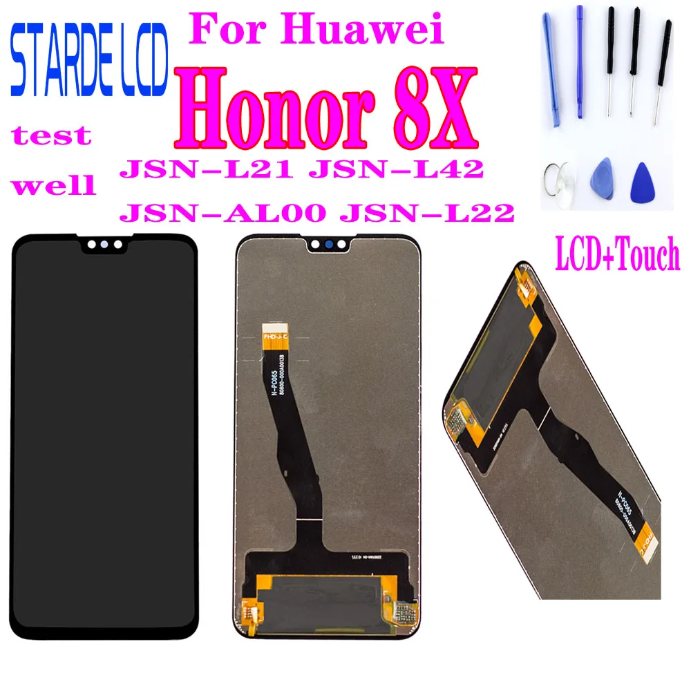 

100% Original For Huawei Honor 8X LCD Screen Display+Touch Panel Digitizer Assembly 2340x1080 JSN-L21 JSN-L42 JSN-AL00 JSN-L22