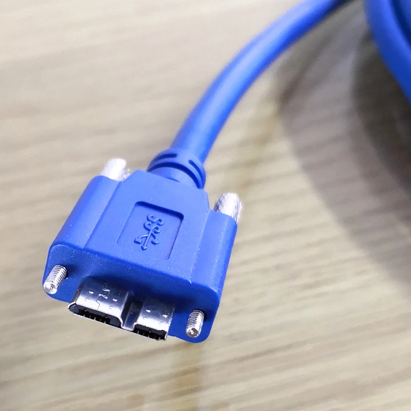1,5 M 2 M 3M USB кабель с USB3.0 микро USB3.0 кабели передачи данных USB фиксированных винтовых отверстий линий для usb3.0 интерфейс промышленная камера