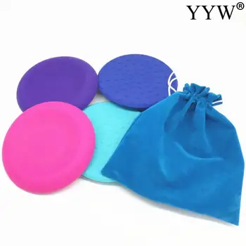 

2PCS Silicone Plank Workout Knee Pad Cushion Round Foam Yoga Eliminate Knee Wrist Protection Yoga Mat Elbow Pain Exercise Mats