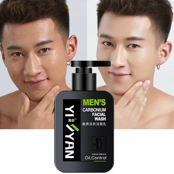

Wing Yan Activated Carbon Facial Cleanser for Men Oil-Control Acne Remove Blackhead Clean Moisturizing Cleanser