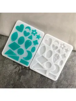 

Crystal Epoxy Resin Mold Geometry Pendant Casting Silicone Mould DIY Making Tool N58F