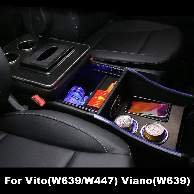 Zentrale Armlehne Box für 2004-2014 Mercedes Benz Viano W639 Mit