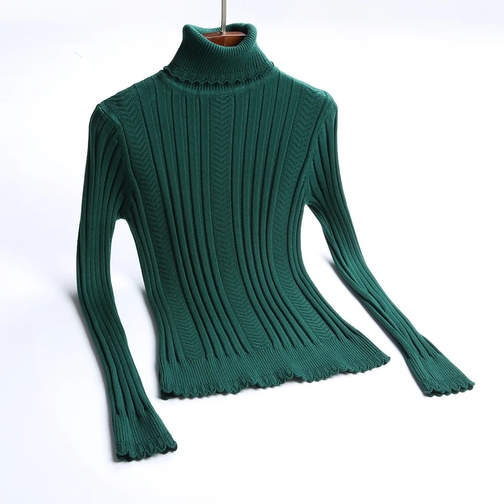 HLBCBG толстый женский зимний свитер, водолазка, теплый джемпер высокого качества, вязаный мягкий женский пуловер и свитер