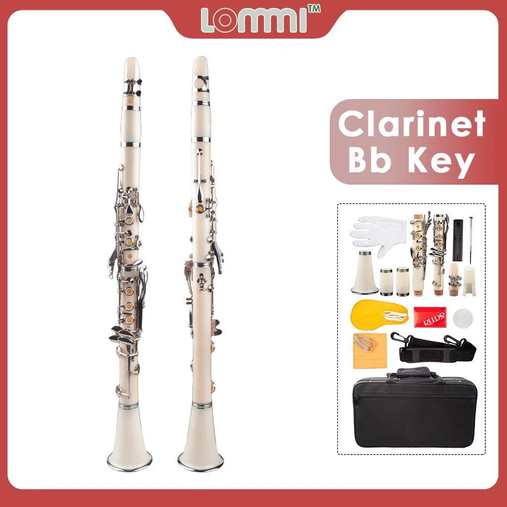 AliExpress　Case　Nickel　Clarinet　17　Keys　Bb　Hard　Clarinet　10pcs　Flat　Student　Reeds　Cleaning　Bamboo　with　Clarinet　LOMMI　Clarinet　Beginner　Kit