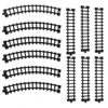 Железнодорожный расширительный комплект для железной дороги, классический поезд для городского поезда, гибкие треки, прямые изогнутые рельсы, строительные блоки, игрушки ► Фото 2/6