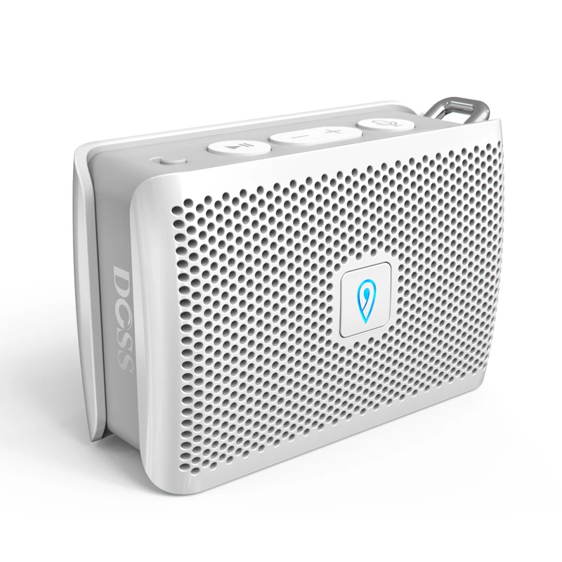 Белый DOSS Genie портативный Bluetooth динамик IPX4 мини беспроводной громкий динамик стерео чистый звук коробка со встроенным микрофоном для подарка - Цвет: Белый