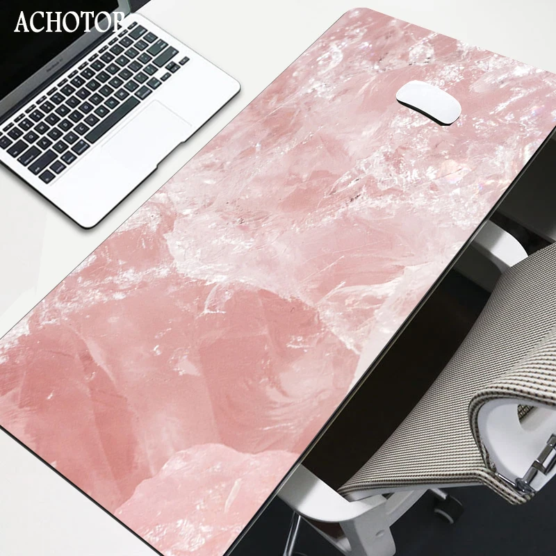 Large Rubber Marble Grain Keyboard Laptop Cushion Mouse Pad Computer Desk Mat 