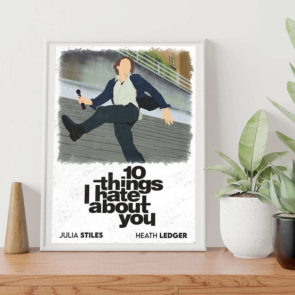 10 Things I Hate About You Poster Canvas 10 Things I Hate About You Canvas  Print, Canvas Wall Art, Movie Poster, Movie Print, Movie Art 