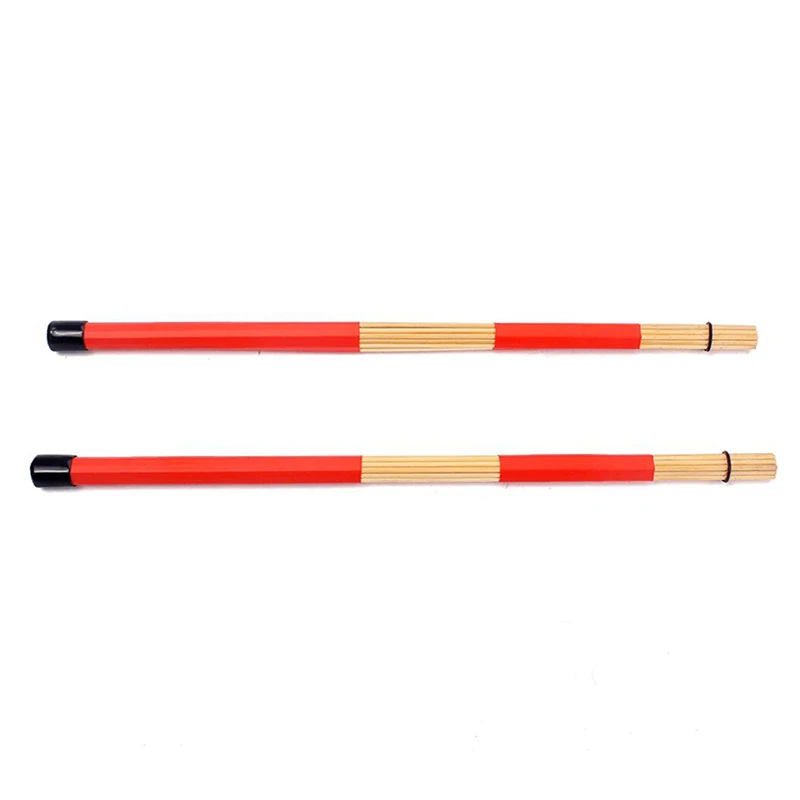 1 Pair Drum brushes Jazz Drum-Sticks Percussion Drum brushes Made Of Bamboo 40.5CM