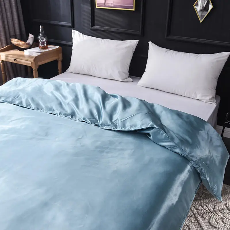 Двустороннее теплое и гладкое шелковое стеганое одеяло стильный постельный домашний текстиль приносит хорошую жизнь и хороший сон