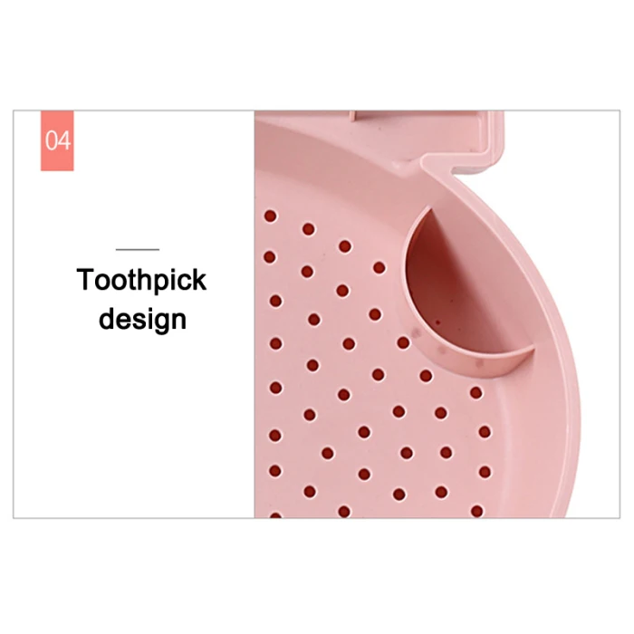 Multifunctional Double-layer Separation Design Drain Basket PP Material Mobile Phone Holder Drainable Lazy Fruit Basket