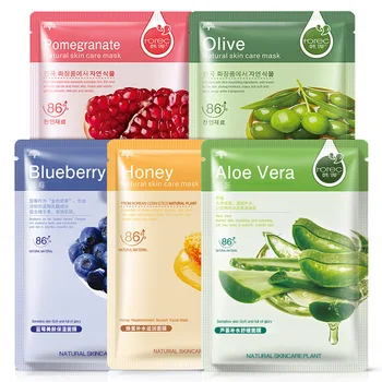 

BIOAQUA Moisturizing Blueberry Cherry Jelly Mask Face Wrapped Masks Oil Control Smooth Tender Replenishment Skin Care 8g
