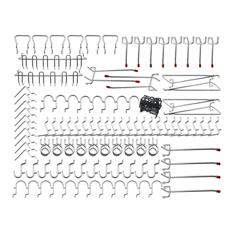 

ABUI-Pegboard Hooks Assortment - 102Pcs Peg Hook Organization