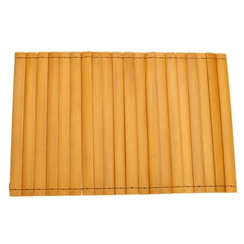 

Flexible Bedroom Snack Foldable Table Pad Couch Placemat Sofa Armrest Tray Anti Slip Portable Insulation Mat Natural Wood