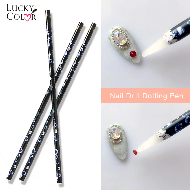 

Nail Art Rhinestone Wax Pen Manicure Dotting Picker Pencil Accessories Tools Gems Tips DIY Salon Magnetic Pen 1 Pcs