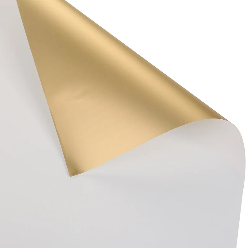 Milk white 5 шт./компл. 60*60 см роскошный золотой цветок оберточная бумага водонепроницаемая бумага DIY Идеальный подарок упаковка свадебные украшения - Цвет: Milk white