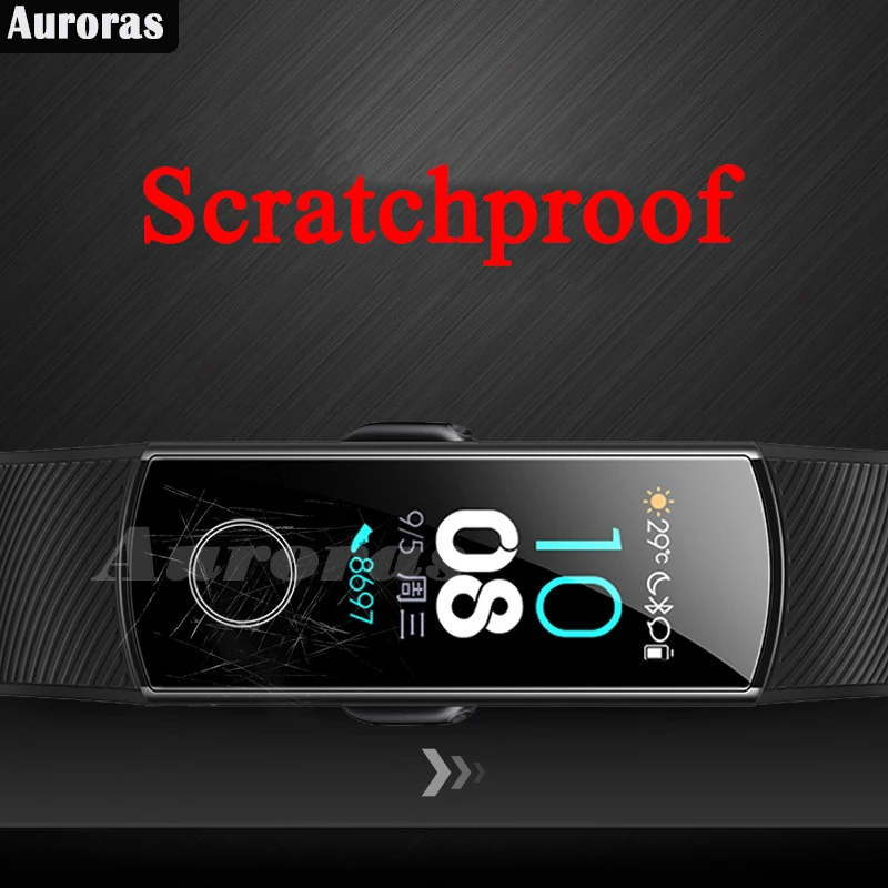 2 шт. защитное покрытие из закаленного стекла для Honor Band 5 Samrt Защитная пленка для часов Honor Band 4 Чехол