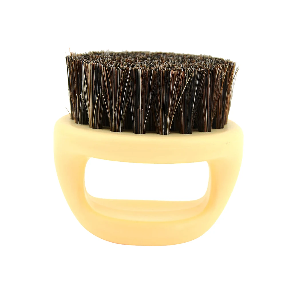 Beard Brush With Nylon Bristle For Men's Mustache Styling and Shaping