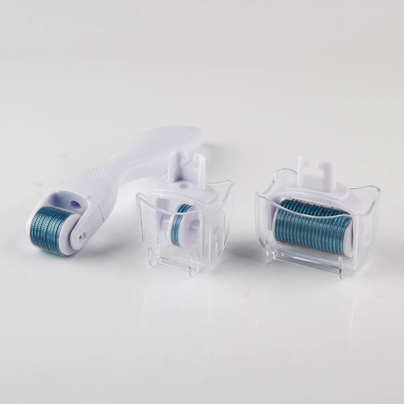  DRS 3 in 1 Derma Roller Original Micro Needles Roller Mesoroller Microneedle Face Body Massager & H