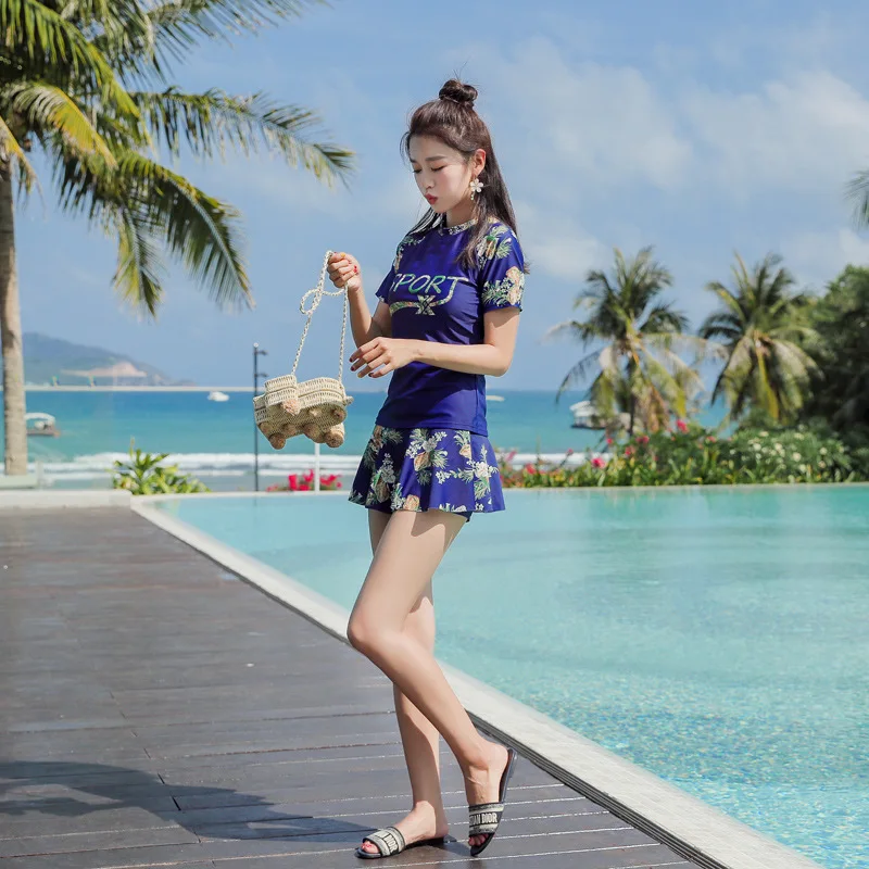 as figure Bikinis Female Swimsuit Ladies May Beach Free Shipping Three Piece Couple Split Swimsuits With Skirt For Children Animal - Цвет: as figure