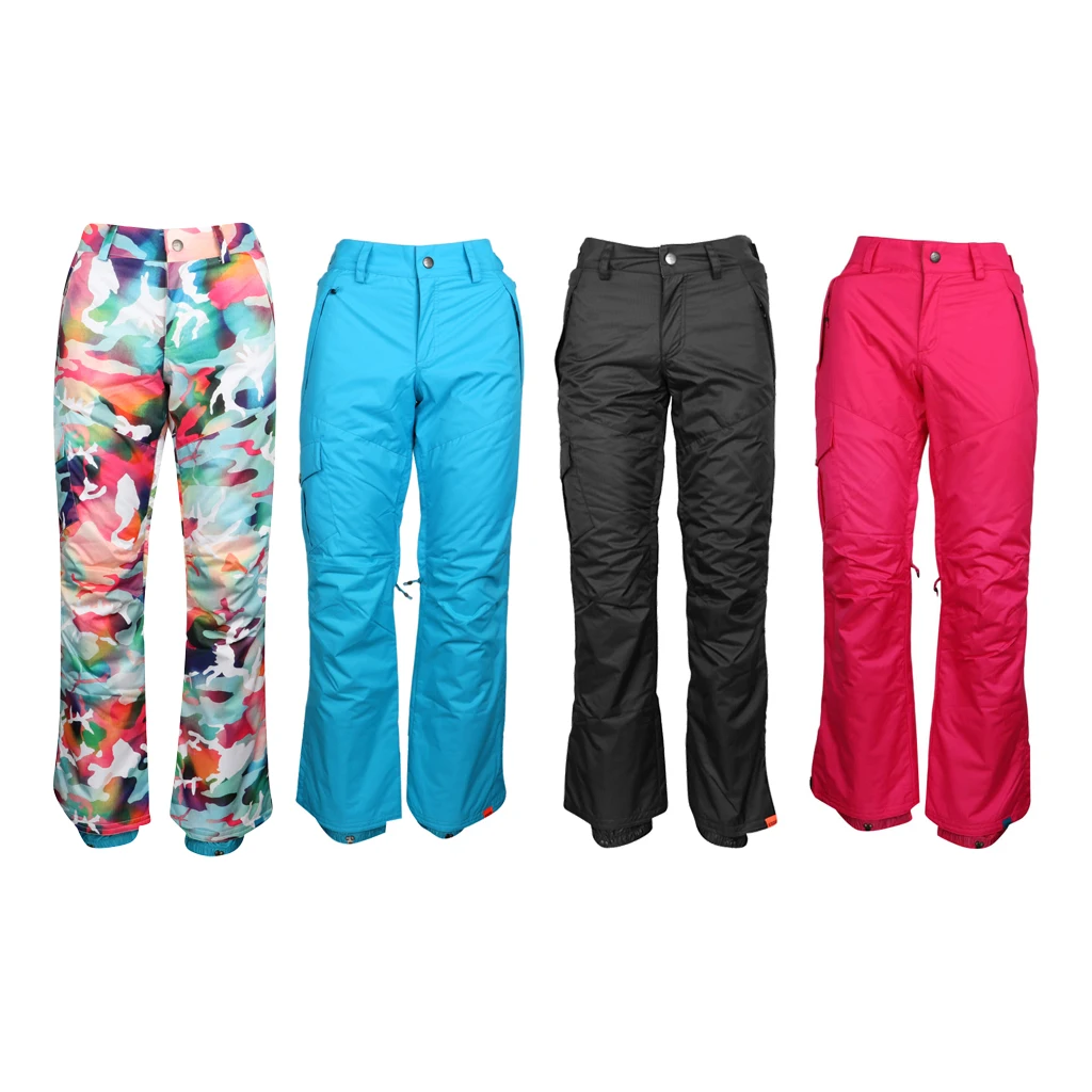 

Professional Women's Snow Pants Windproof Waterproof Technology Insulated Ski Trousers