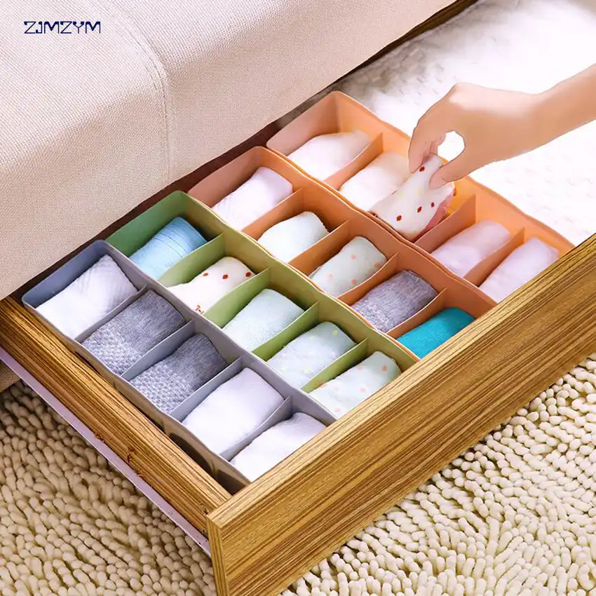 Multifunctional Underwear Storage Box For Ties Socks Shorts Bra