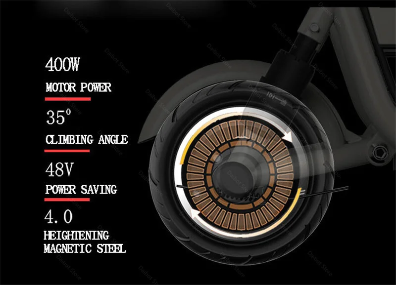 400W 80KM 48V Powerful Electric Bike Electric Bicycles Parent Car AdultsGirls Mini Foldable Electric Scooter BlackPink (11)