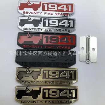

3D metal 1941 Seventy Five Years emblem Decal Grille Styling for Jeep 1941 Renegade Compass Wrangler jk Grand Cherokee Patriot
