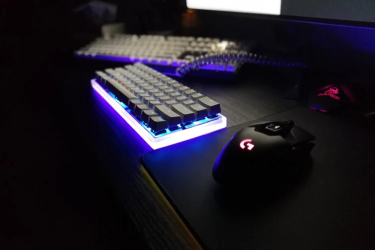 GH60 акриловый чехол механическая клавиатура 60% светящийся каркас покерная
