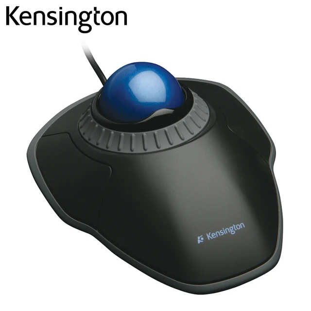 Kensington Original Trackball Mouse With Scroll Ring Optical Usb 