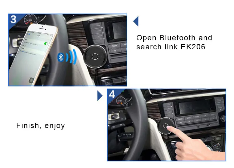 LOADOK-Bluetooth-Car-Kit--adapter-multi-function-MP3-receiver-Car-AUX-Speaker-USB-Power-install-2