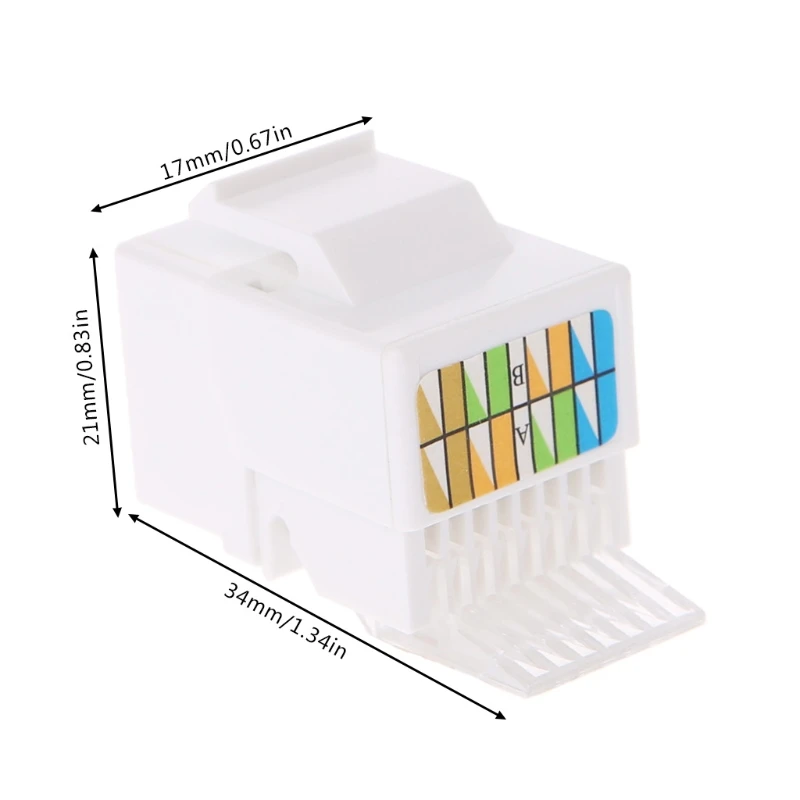 

5 Pcs RJ45 Jack Socket Cat6 Network Ethernet Connection Adapter Tool-Less Module B95D