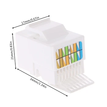 

5 Pcs RJ45 Jack Socket Cat6 Network Ethernet Connection Adapter Tool-Less Module B95D