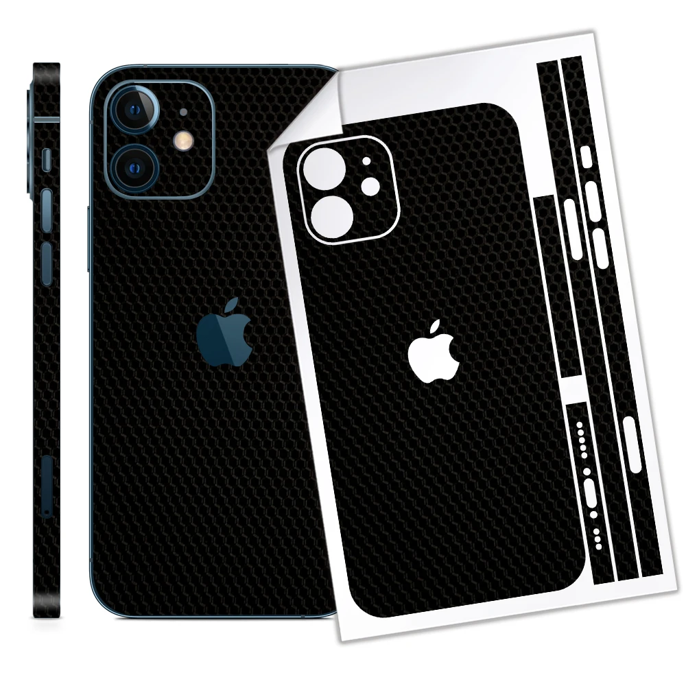 YCSTICKER Luxury Protective 3M Vinyl Skin Decal Wrap Film Premium Ultra Slim Cover Back Sticker 3D Texture for iPhone 12 Pro