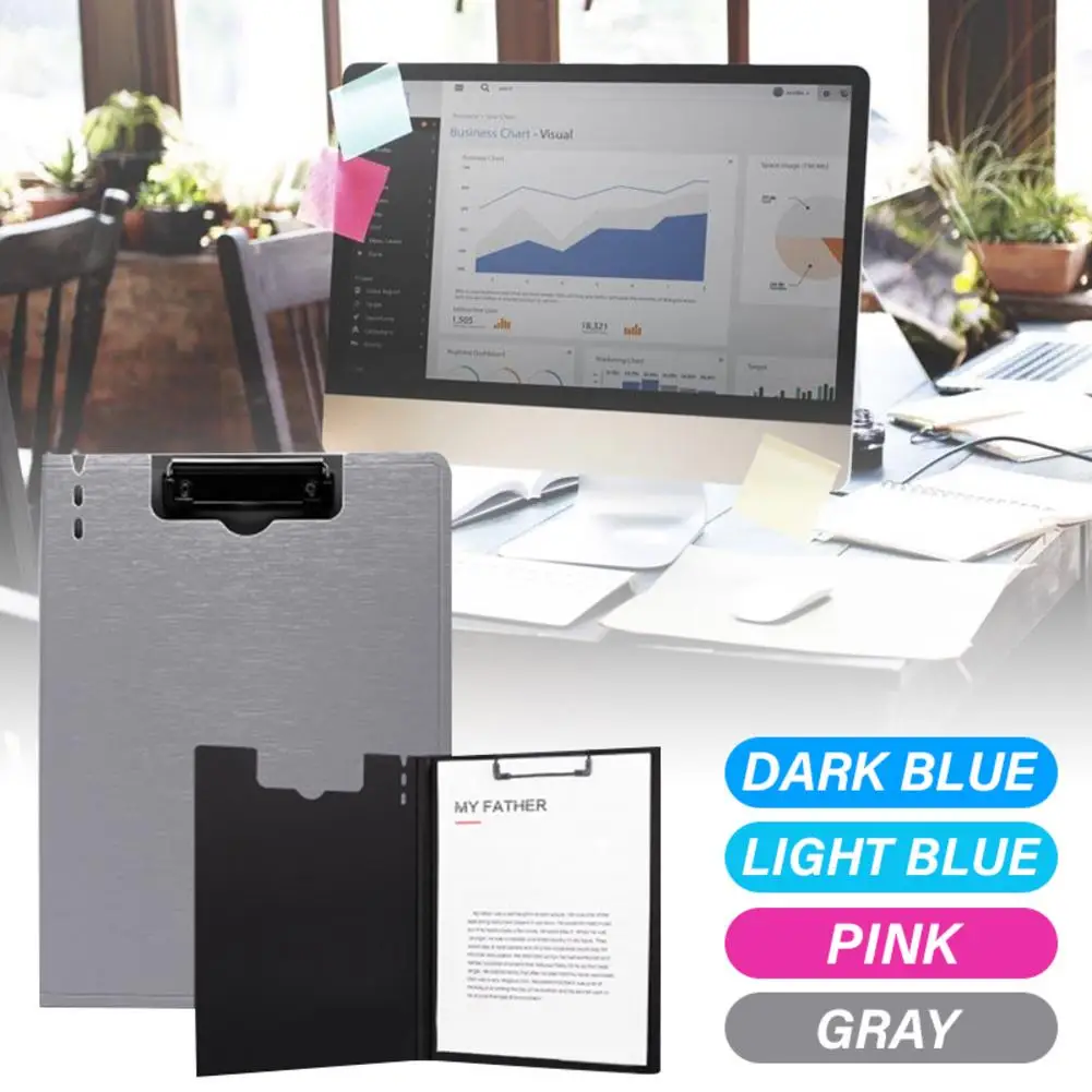 

File Folder Document Clipboard Foam Board Clip A4 Size Writing Board Folding Folder Business Conference Office Work School Test