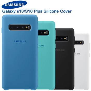 

Original Samsung Soft Silicone Cover For Samsung Galaxy S10 X SM-G9730 S10+ S10 Plus SM-G9750 Back Housing Phone Case