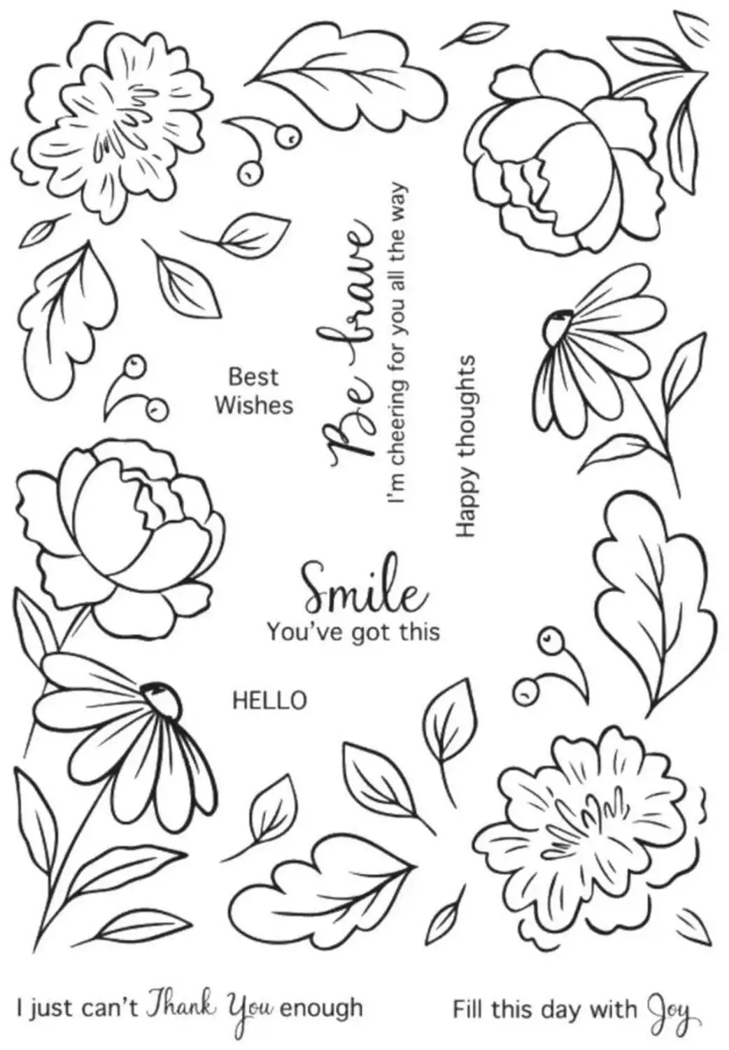 

flower Transparent Clear Stamps for DIY Scrapbooking/Card Making/Kids Christmas Fun Decoration Supplies