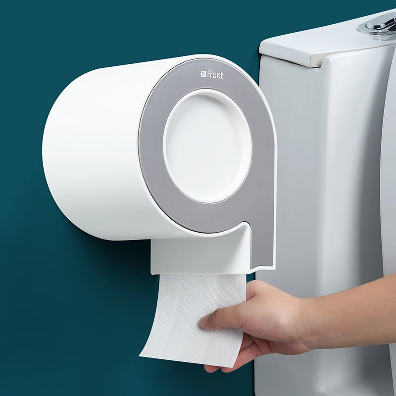 

Wall Mounted Toilet Paper Holder Creative Paper Towel Holder without Drilling WC Roll Holder Toilet Paper Stand for Bathroom