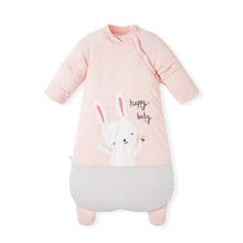 

Baby Sleeping Bag Vest Sleep Bag With Sleeves Detachable Convenient Change Diaper 100% Cotton Printed Newborn Baby Carriage Sack