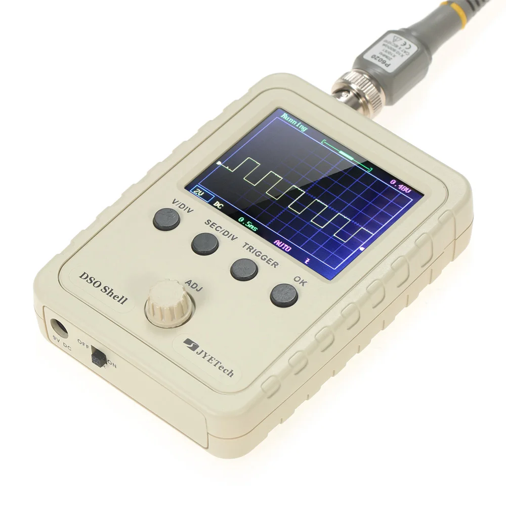 JYE Tech DSO Shell(DSO150) цифровой осциллограф 2," TFT портативный карманный логический анализатор+ корпус клип зонд 1MSa/s 0-200 кГц