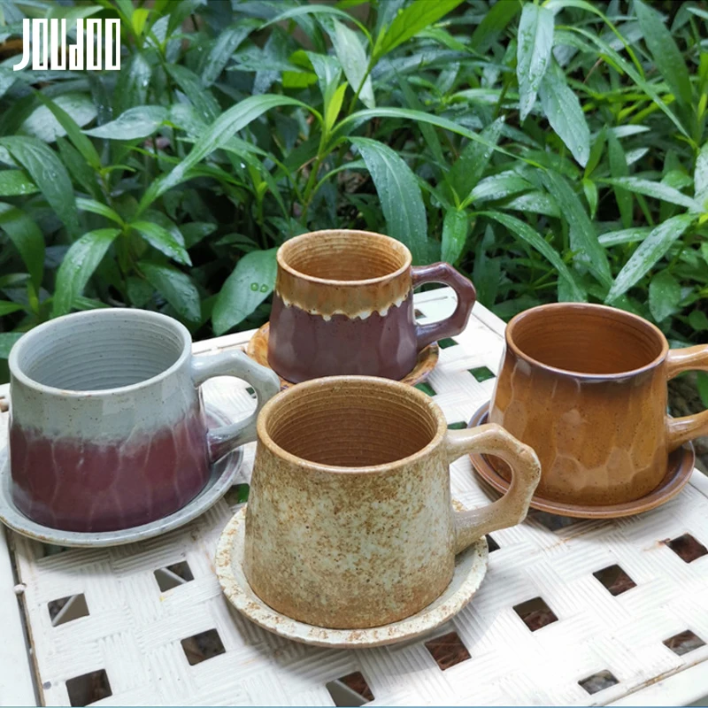 JOUDOO японский дзен церемония грубая керамика кофейная чашка винтажная ручная работа кофейная посуда чашка молоко чай чашка кружка для питья