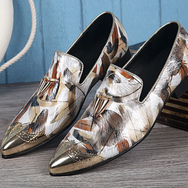 

Loafers Men Genuine Leather Pointed Toe Casual Japanese Style Buty Meskie Full Grain Leather Cow Leather Slip-on Rubber