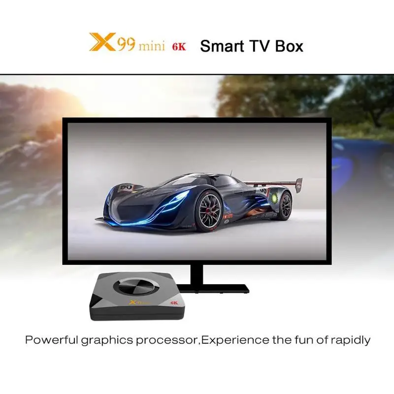 X99mini телеприставка Android 9,0 4 Гб и 64 Гб дистанционное управление, разъем HDMI кабель wifi 6 к ЖК-дисплей комплект верхней коробки с пультом дистанционного управления