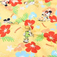 140*50 см Гавайские Минни Микки хлопковая ткань для детей мальчик девочка рубашка шляпа юбка Diy ручной работы ремесло постельные принадлежности домашний кошелек из ткани одеяло