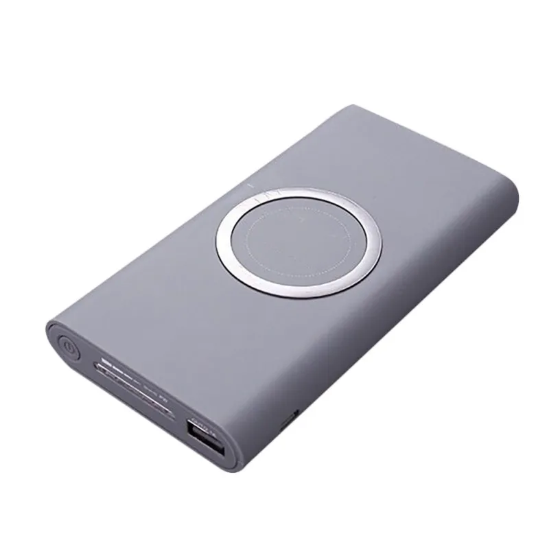 Wireless Power Bank 10000mAh Qi Fast Wireless Charger Power Bank External Battery for Phone
