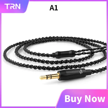 

TRN A1 Original HiFi earphone cable 3.5mm MMCX/2Pin Connector Use For TRN V10 V20 V30 V80 V90 VX BA5 ST1 STM BA8