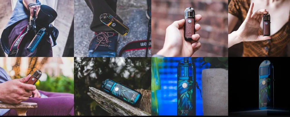 Original Lost Vape Lyra Pod System Kit 1000mAh battery 20W Electronic Cigarette Vape 2ml Pod Cartridge Tank with Mesh MTL Coil (13)