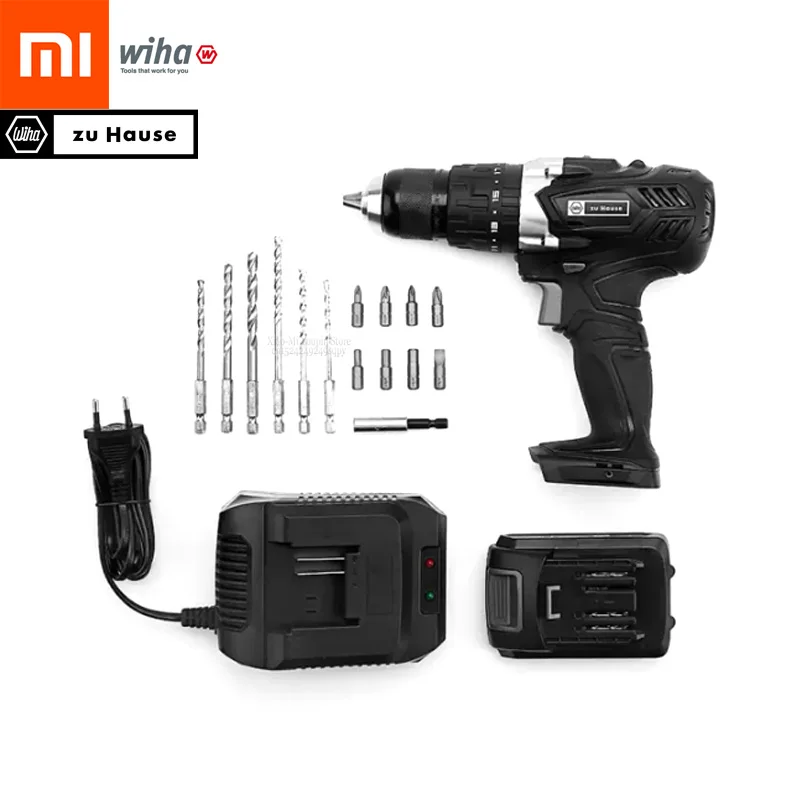 Xiaomi Mijia Wiha zu Hause многофункциональная 20 в Беспроводная двухскоростная дрель 2 функции с электрической дрелью и отверткой аксессуары