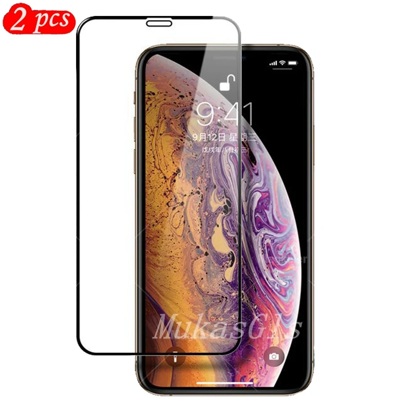 2 шт полное покрытие экрана Защитный для iPhone 11/11 Pro/11 Max на телефон протектор